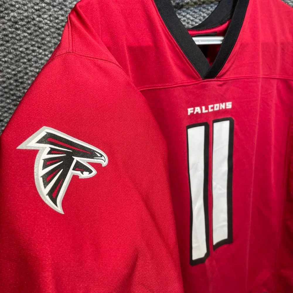 NFL‎ Team Apparel Atlanta Falcons Julio Jones 11 Youth XL Red Football Jersey